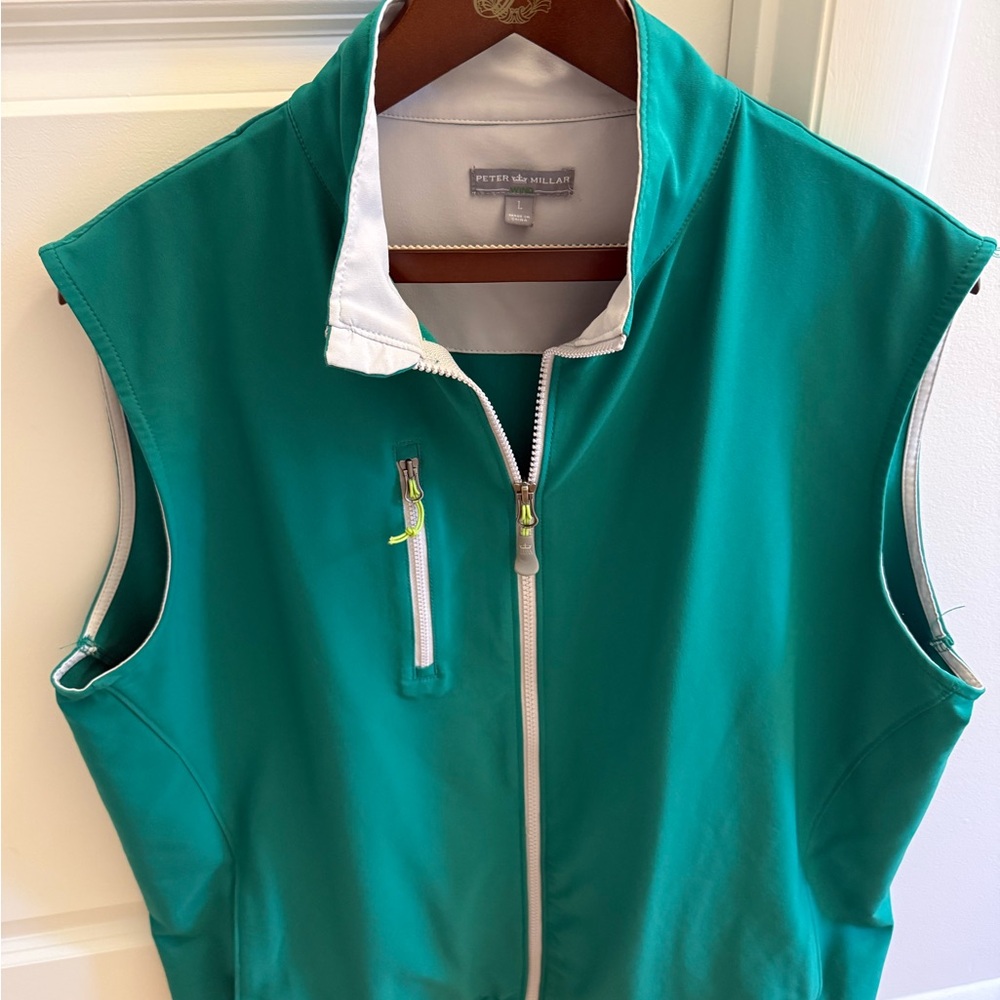Peter Millar Teal and White Men's Vest